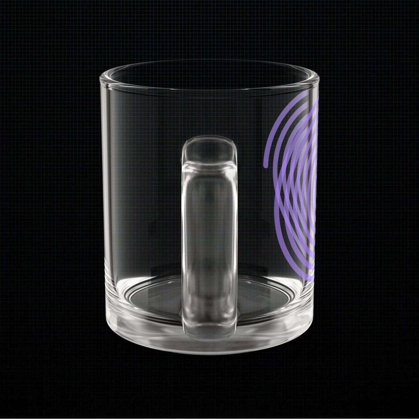 Modern Spiral Glass Mug – 10oz Coffee Cup with Unique Design