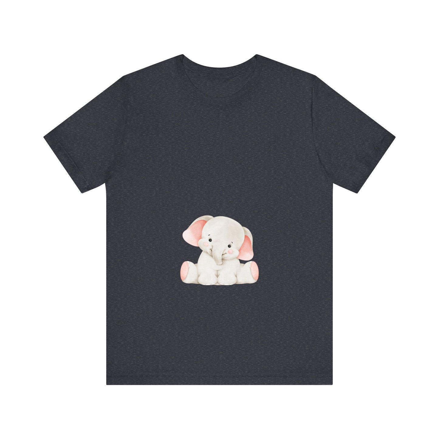 Cute Elephant Graphic Unisex Tee - Adorable Animal Lover Shirt