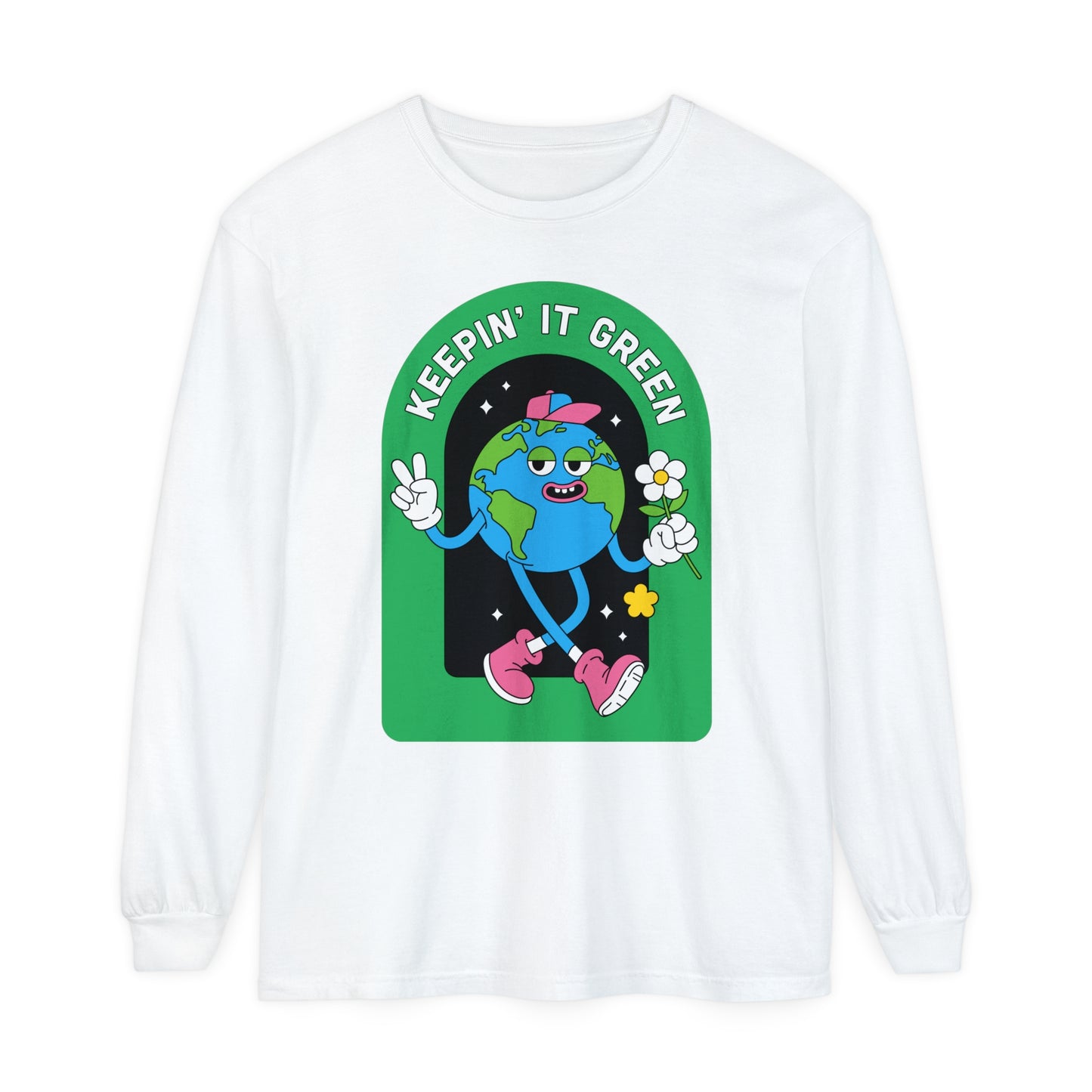 Unisex Garment-dyed Long Sleeve T-Shirt