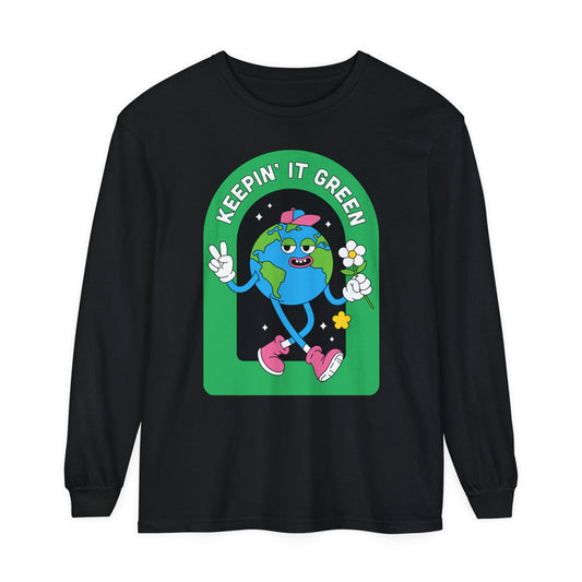 Unisex Garment-dyed Long Sleeve T-Shirt