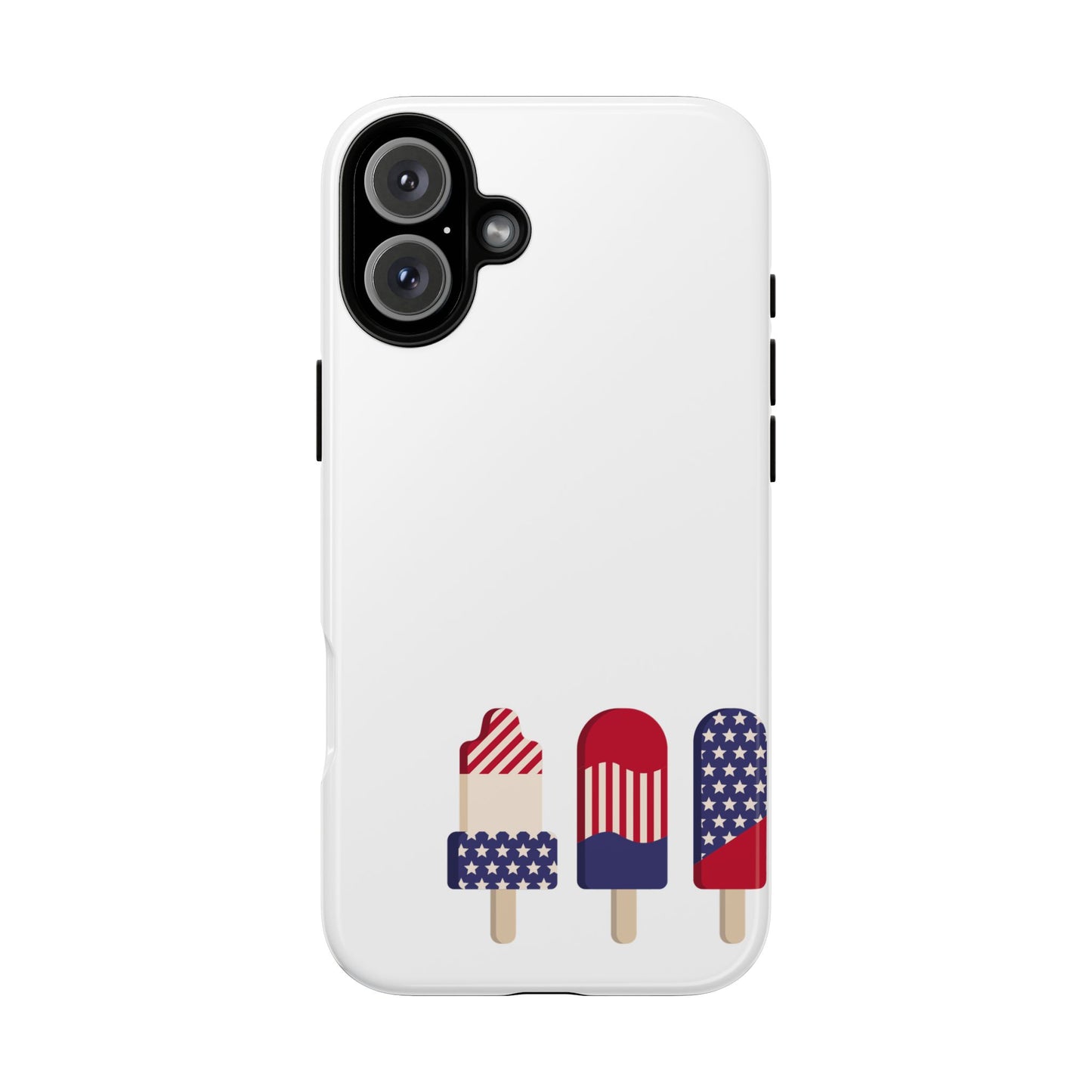 Patriotic Phone Case - Tough Cases with Ice Cream Popsicle Design