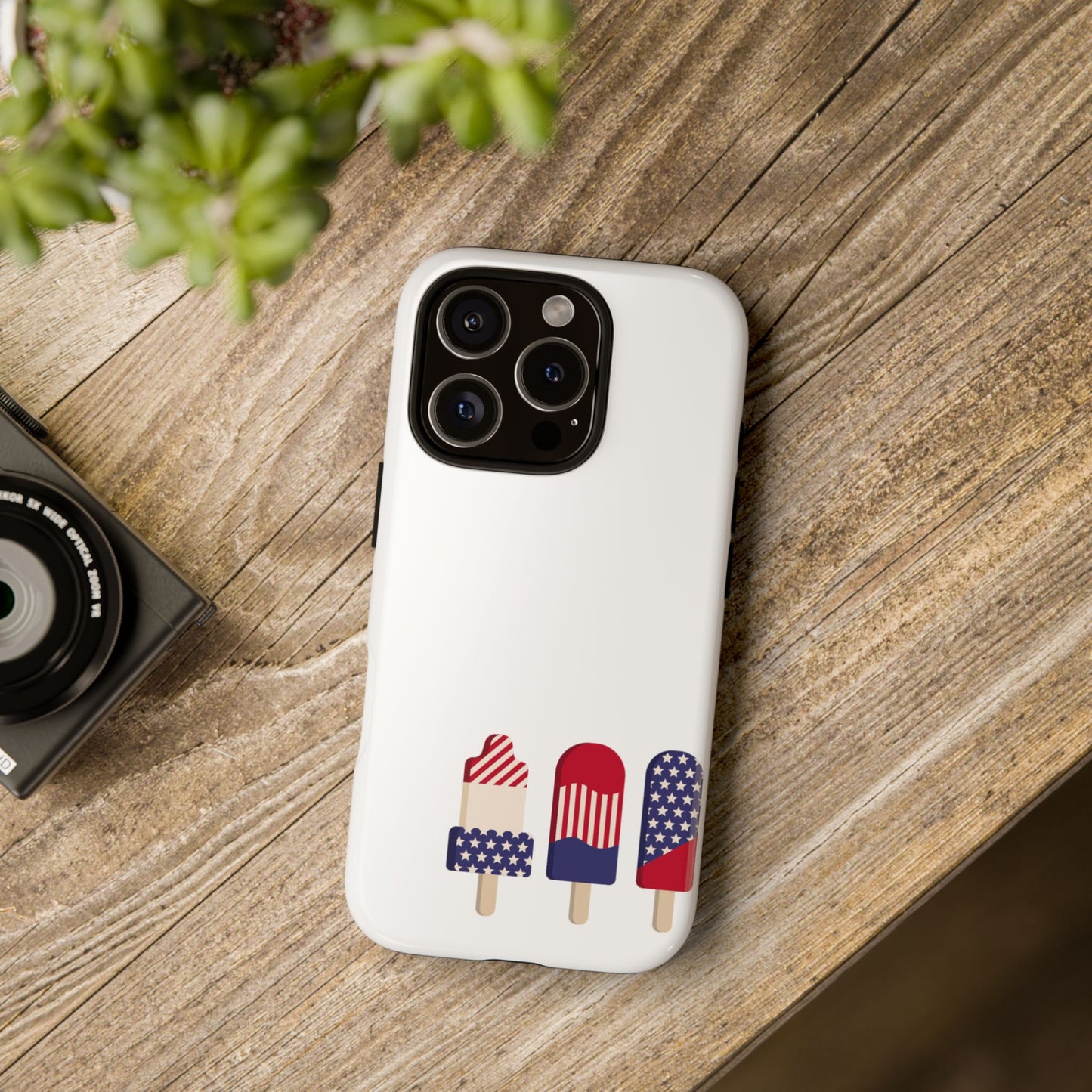 Patriotic Phone Case - Tough Cases with Ice Cream Popsicle Design