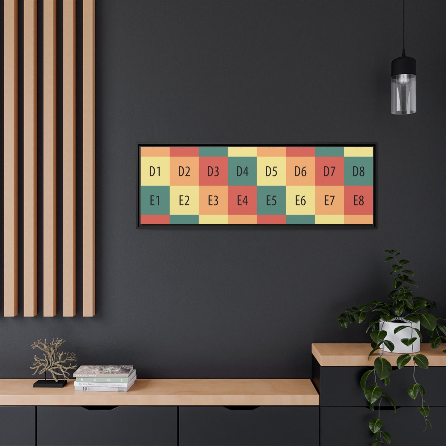 Matte Canvas, Framed (Multi-color)