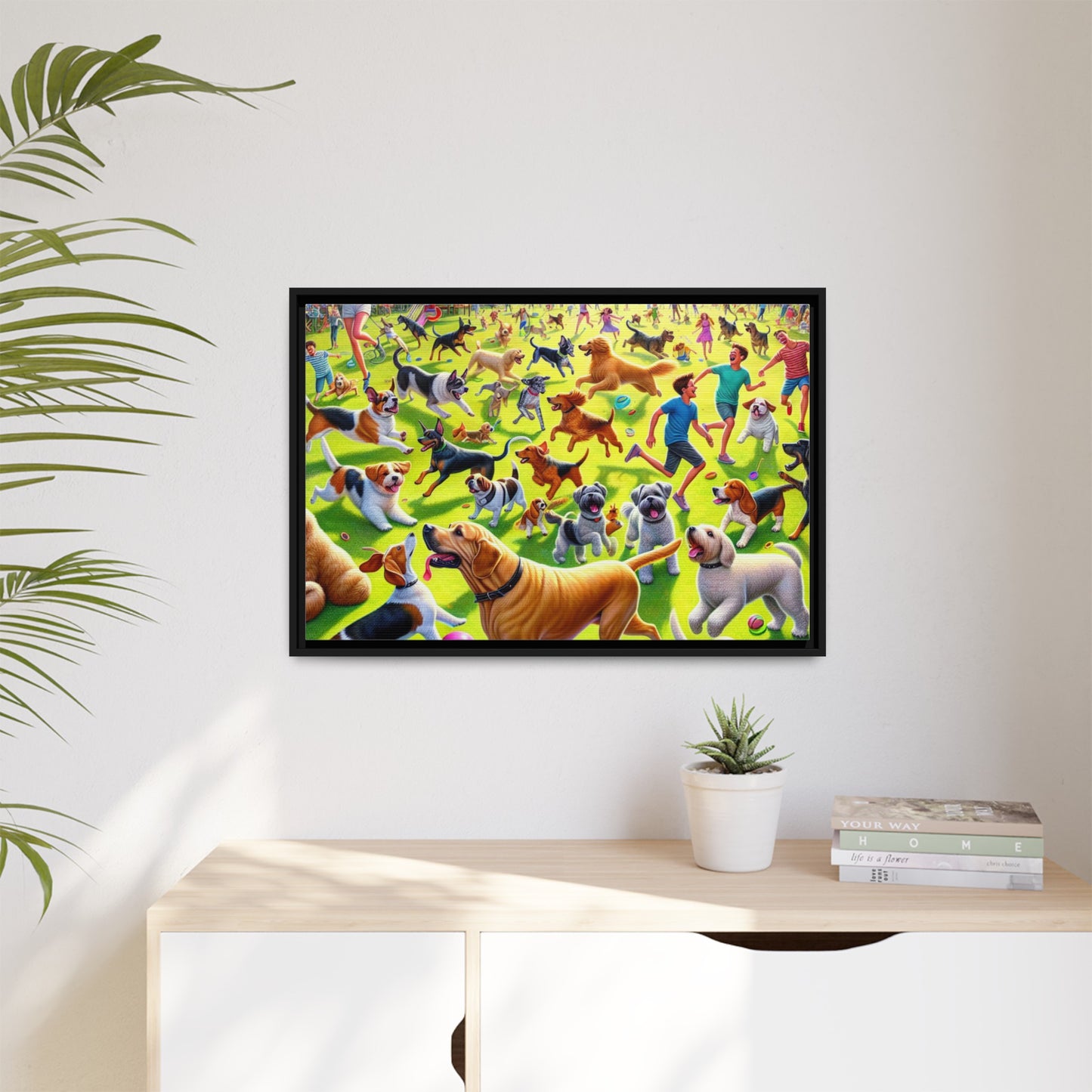 Matte Canvas, Framed (Multi-color)