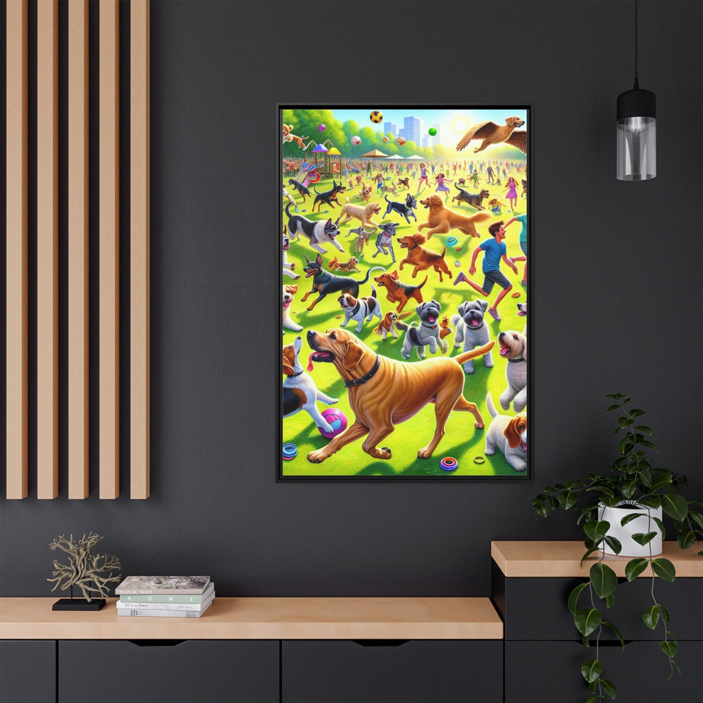 Matte Canvas, Framed (Multi-color)