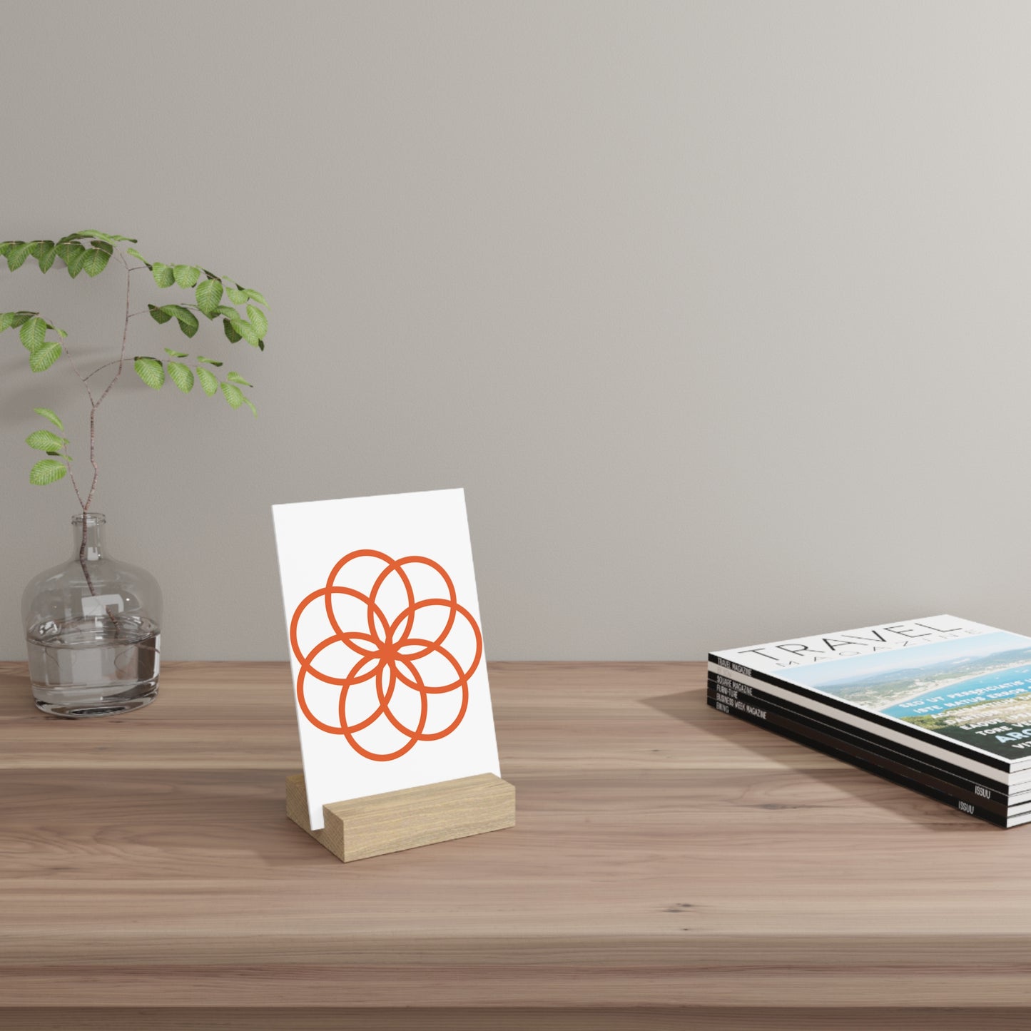 Decorative Gallery Board with Stand - Modern Art Display for Home & Office