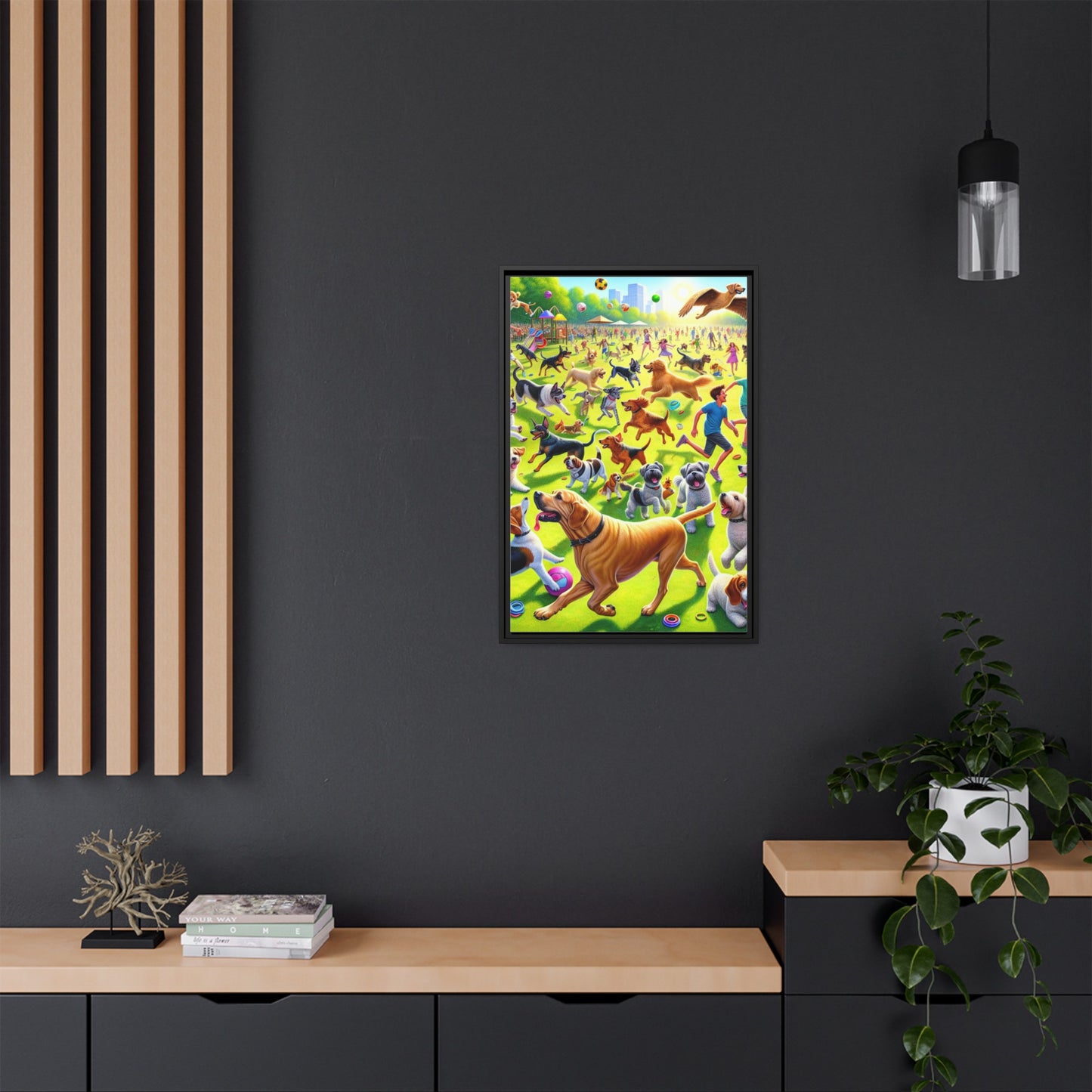 Matte Canvas, Framed (Multi-color)