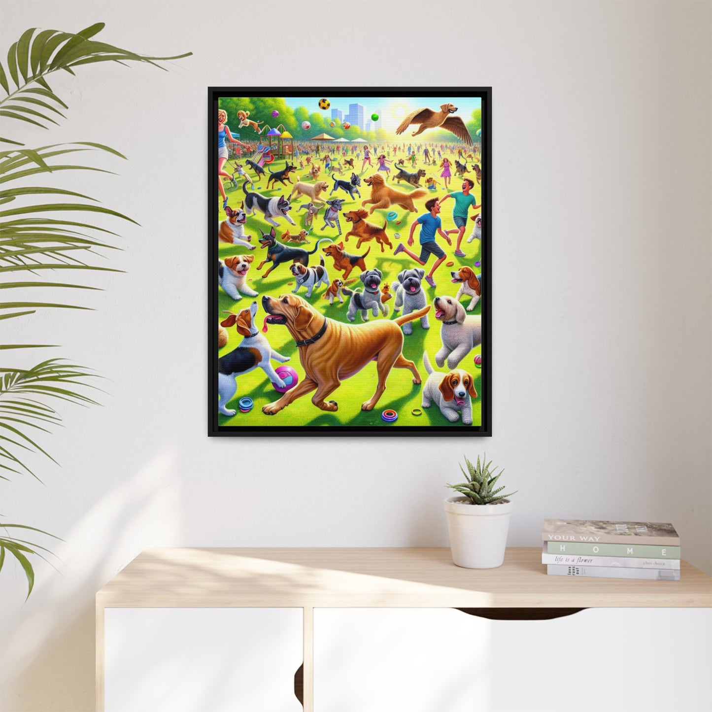 Matte Canvas, Framed (Multi-color)