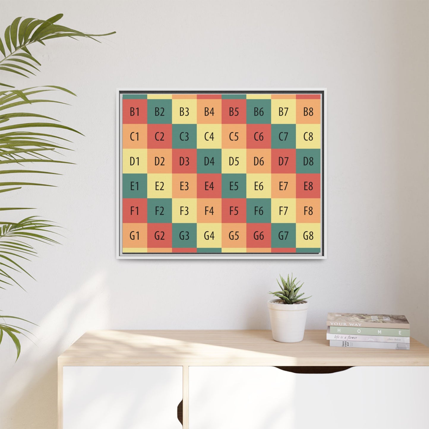 Matte Canvas, Framed (Multi-color)