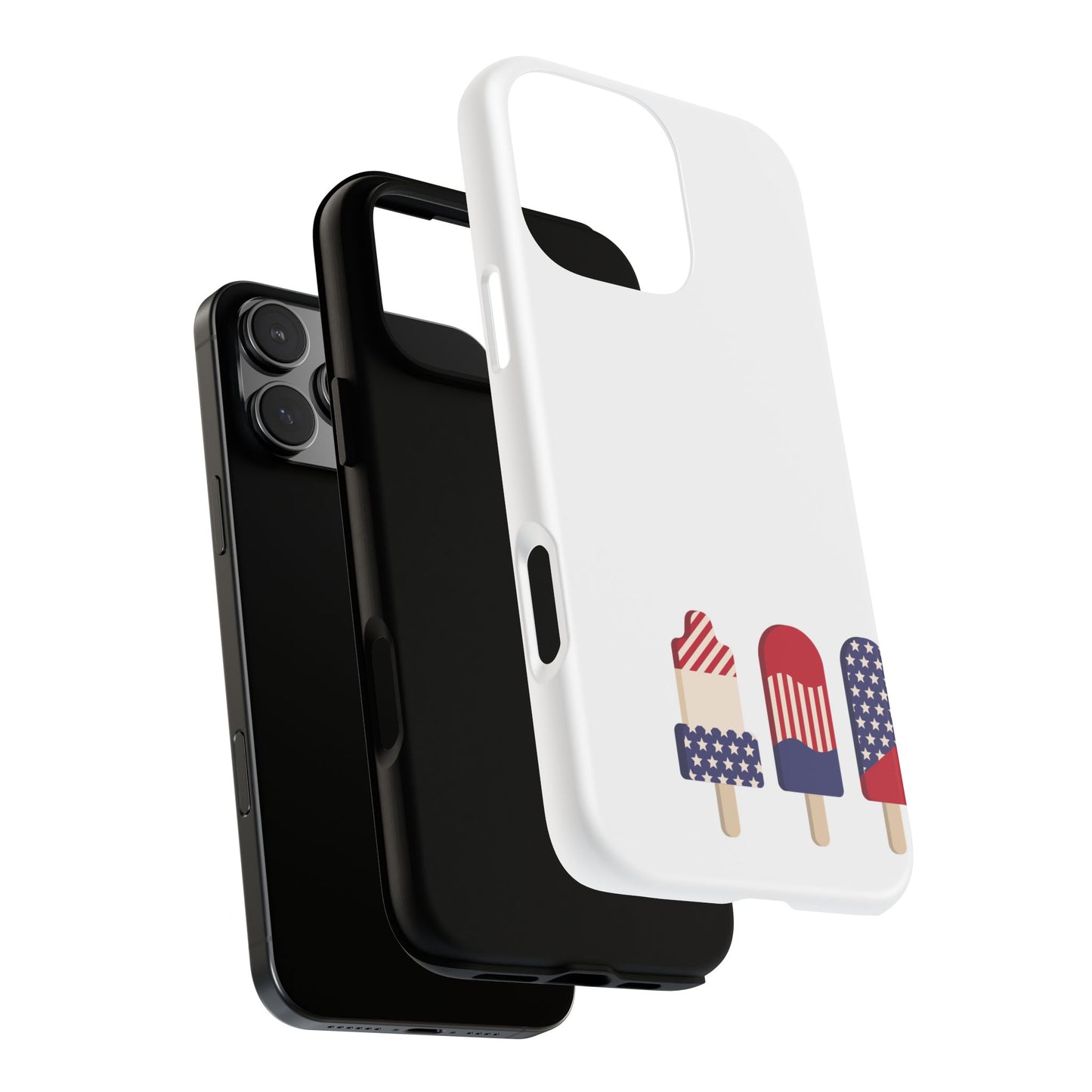 Patriotic Phone Case - Tough Cases with Ice Cream Popsicle Design