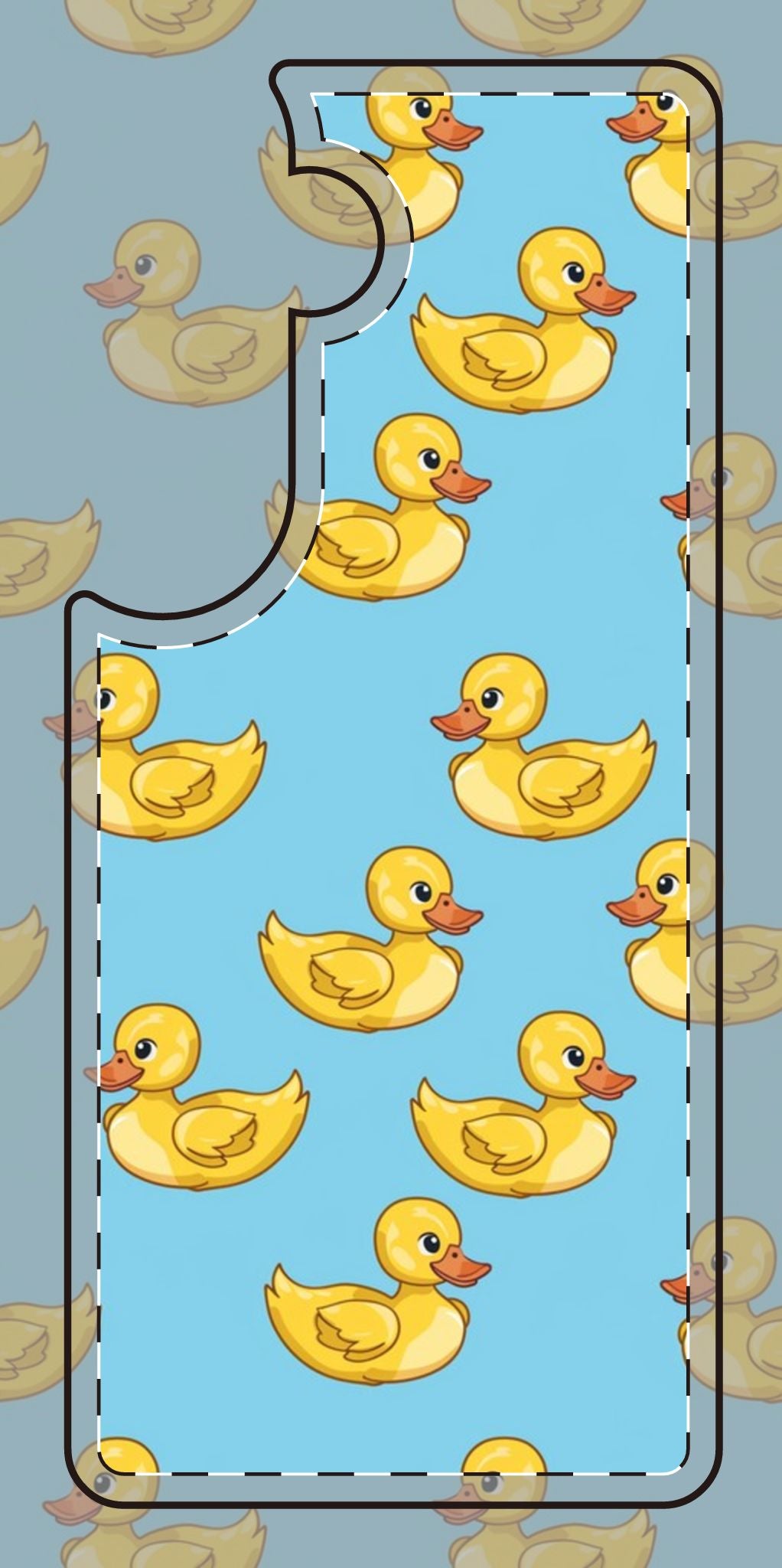 Cute Rubber Duck Silicone Phone Case - Fun and Playful Design