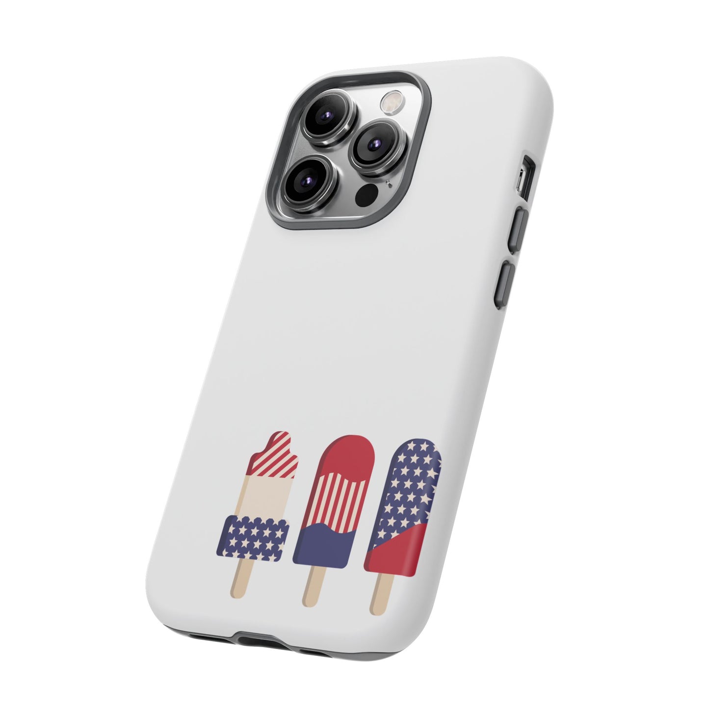 Patriotic Phone Case - Tough Cases with Ice Cream Popsicle Design