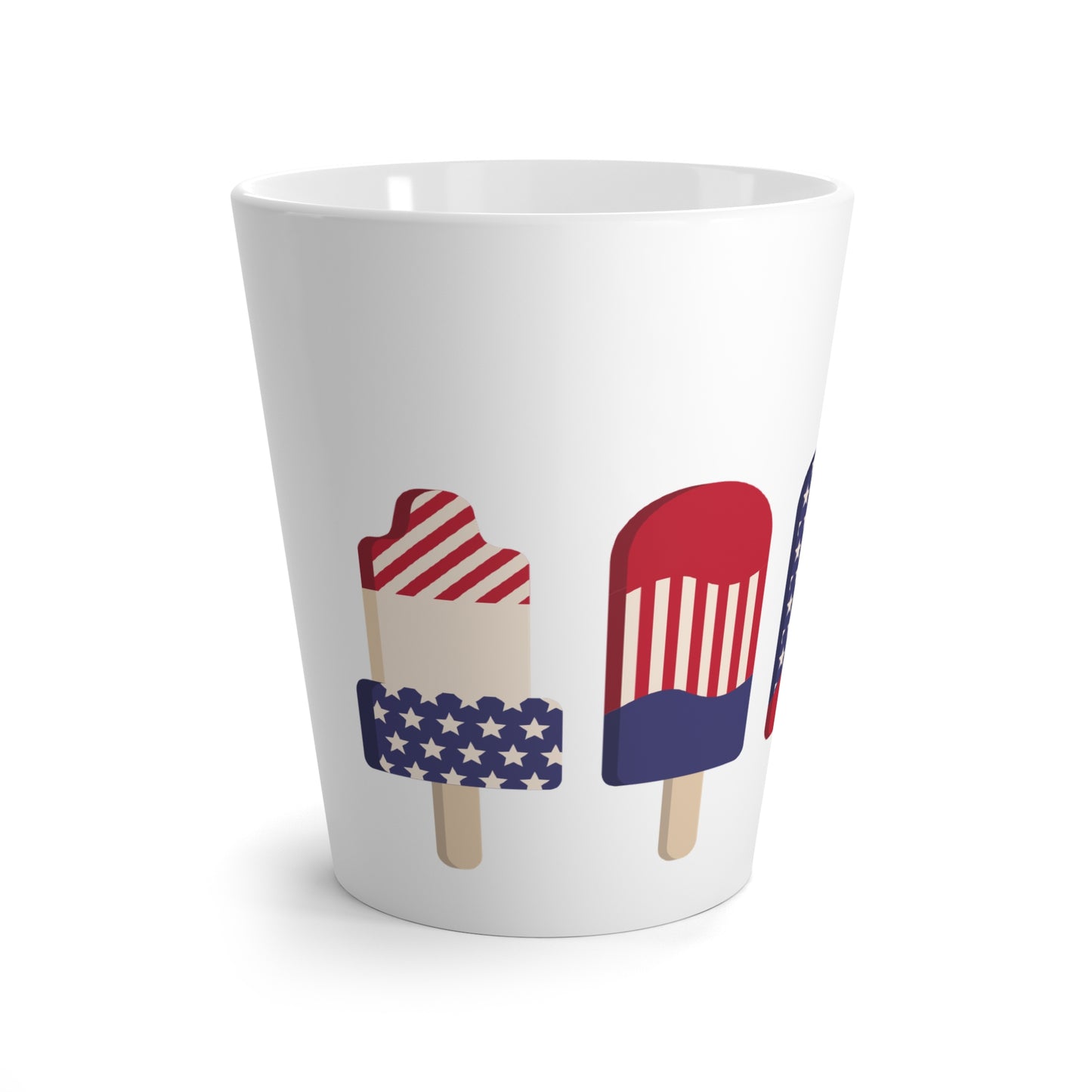 Copy of Patriotic Latte Mug - Fun 4th of July Ice Pops Design
