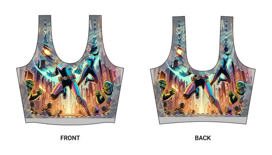 Polyester Sports Bra (AOP)