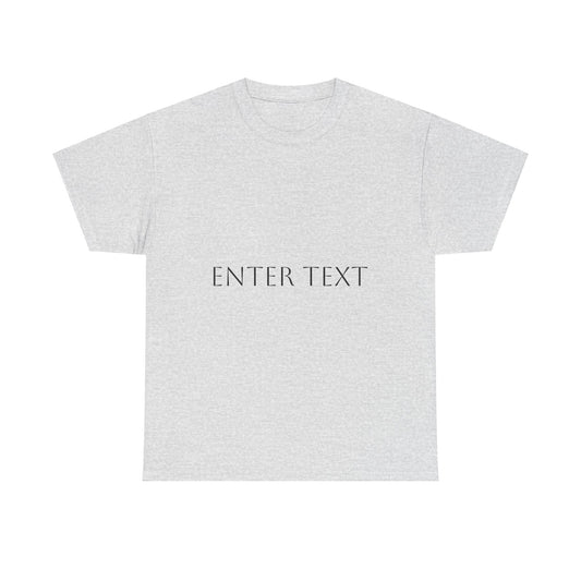 Personalized Unisex Heavy Cotton Tee - Customizable Graphic Tee
