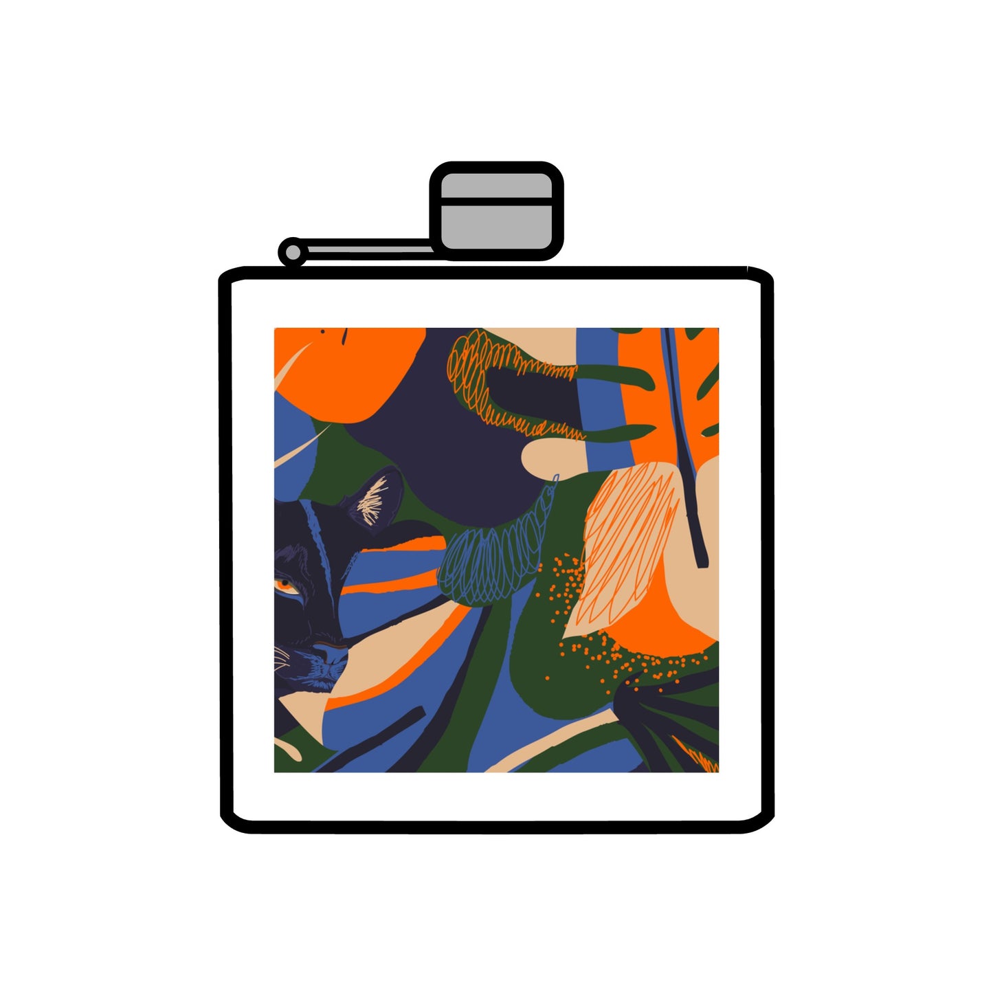 Stainless Steel Flask, 6oz