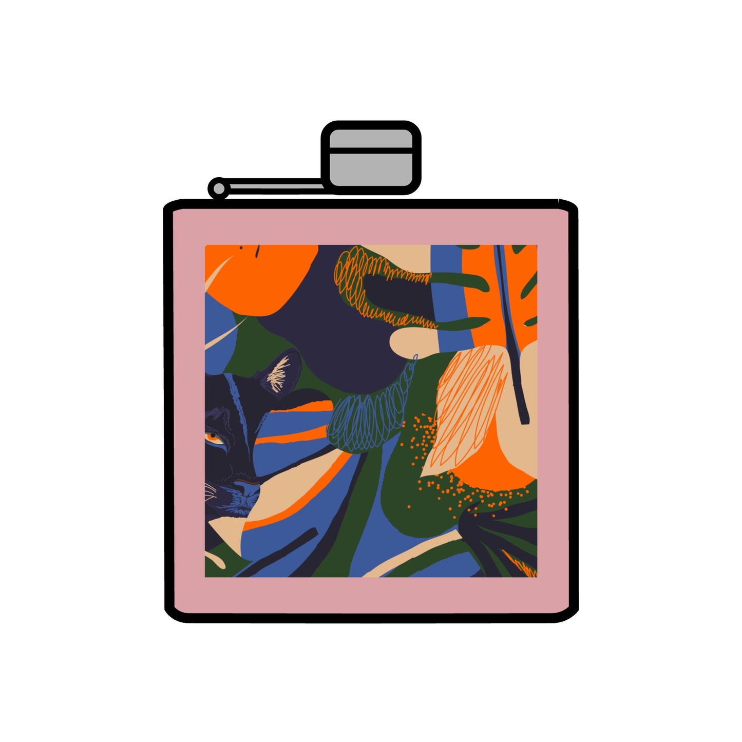 Stainless Steel Flask, 6oz