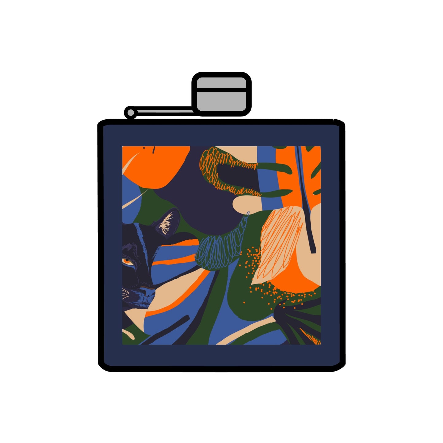 Stainless Steel Flask, 6oz