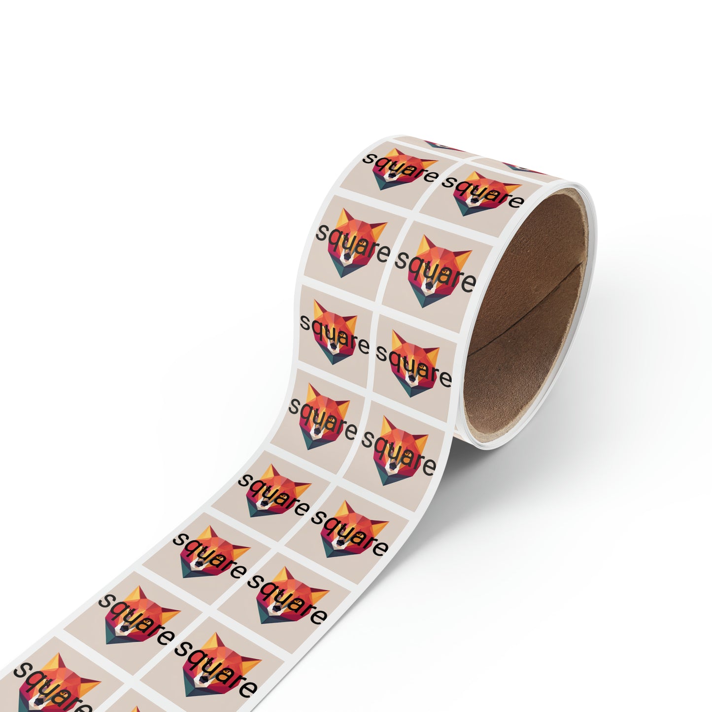 Square Sticker Label Rolls