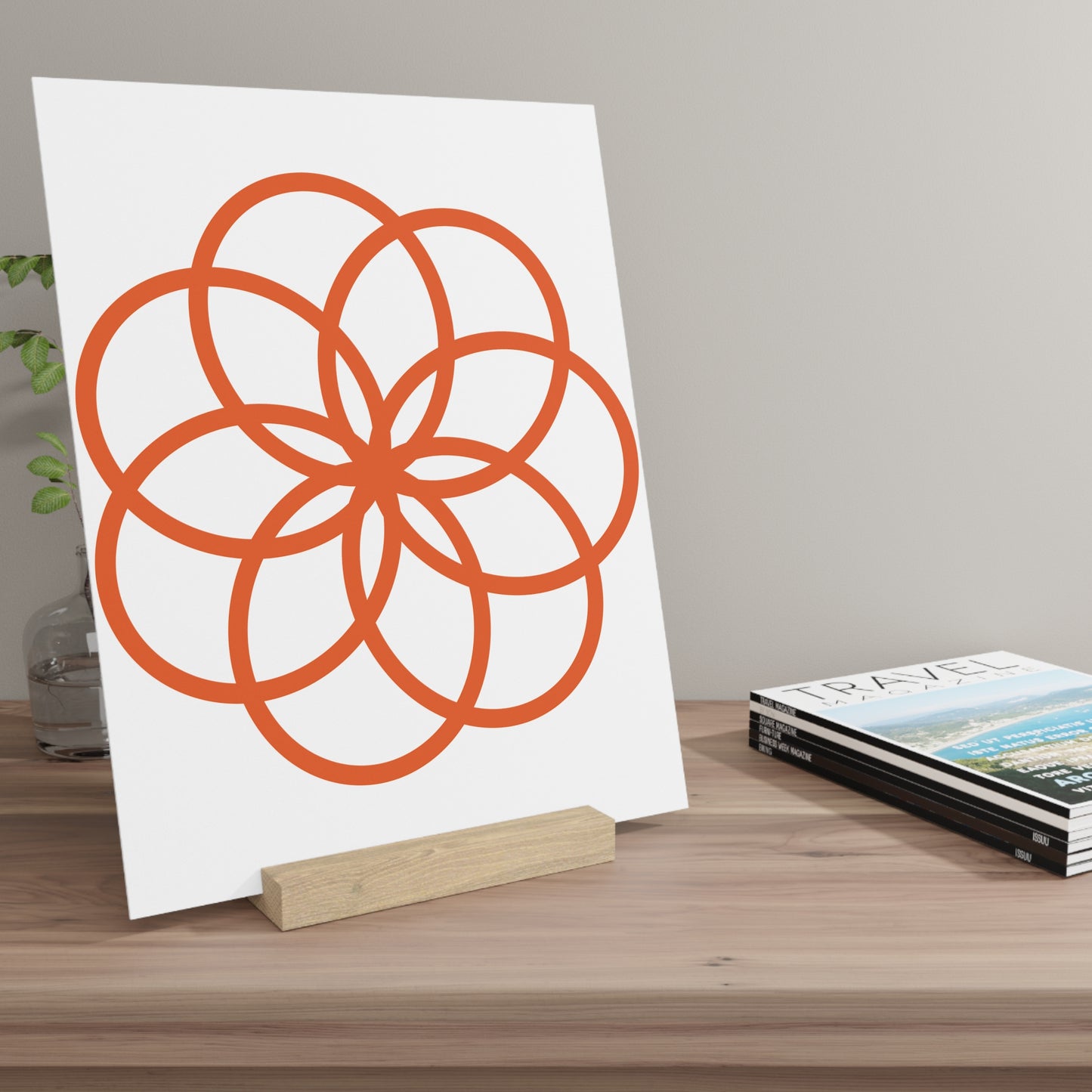 Decorative Gallery Board with Stand - Modern Art Display for Home & Office