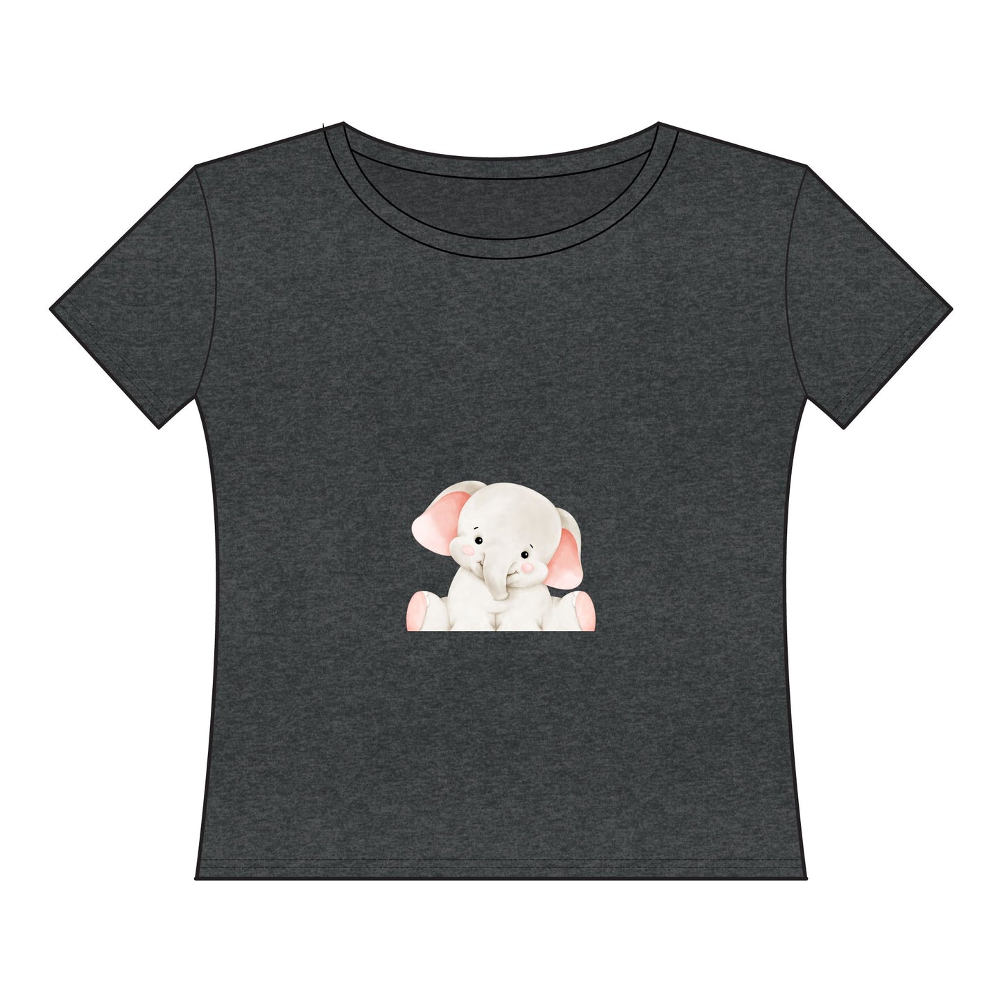 Women's Curvy Fine Jersey Tee