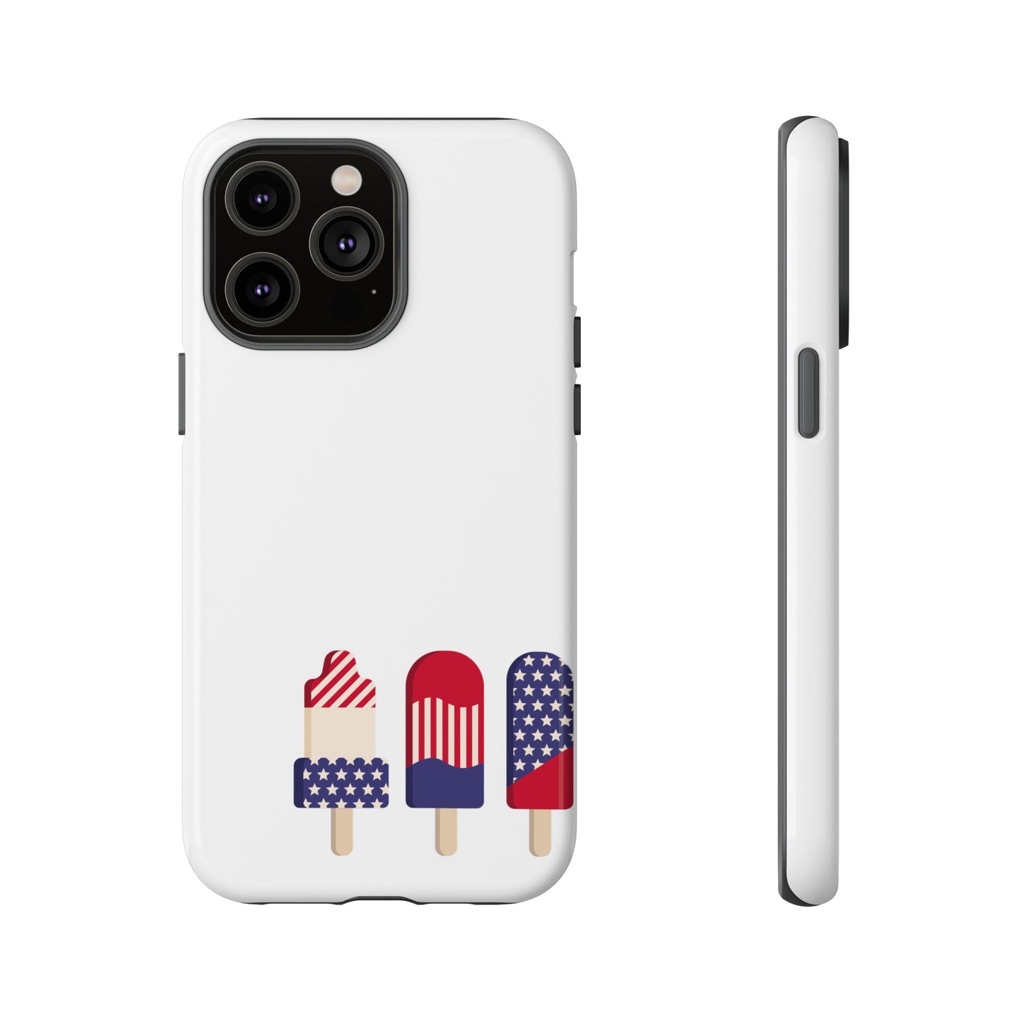 Patriotic Phone Case - Tough Cases with Ice Cream Popsicle Design