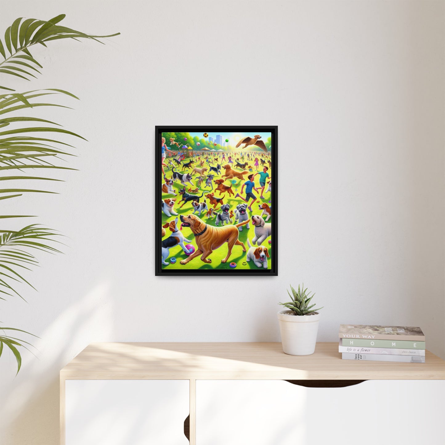 Matte Canvas, Framed (Multi-color)