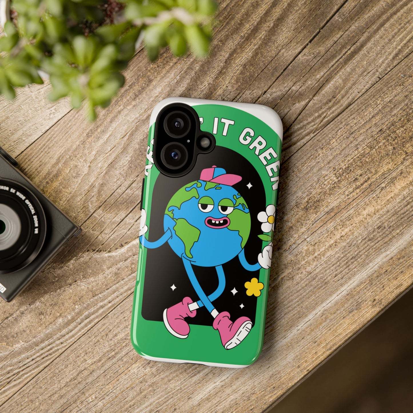 Eco-Friendly Phone Case - "Keep It Green" Design