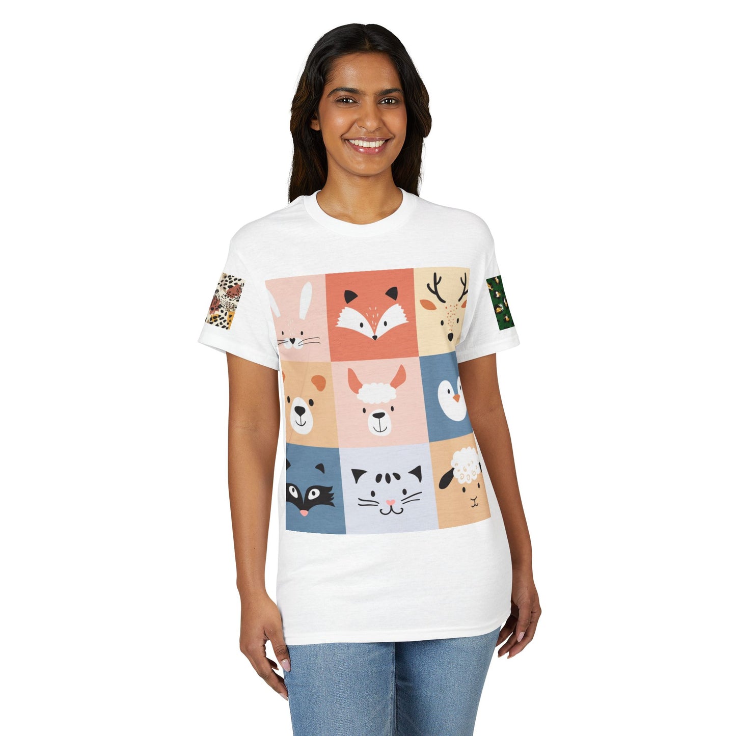 Whimsical Animal Print Unisex T-Shirt - Perfect for Nature Lovers
