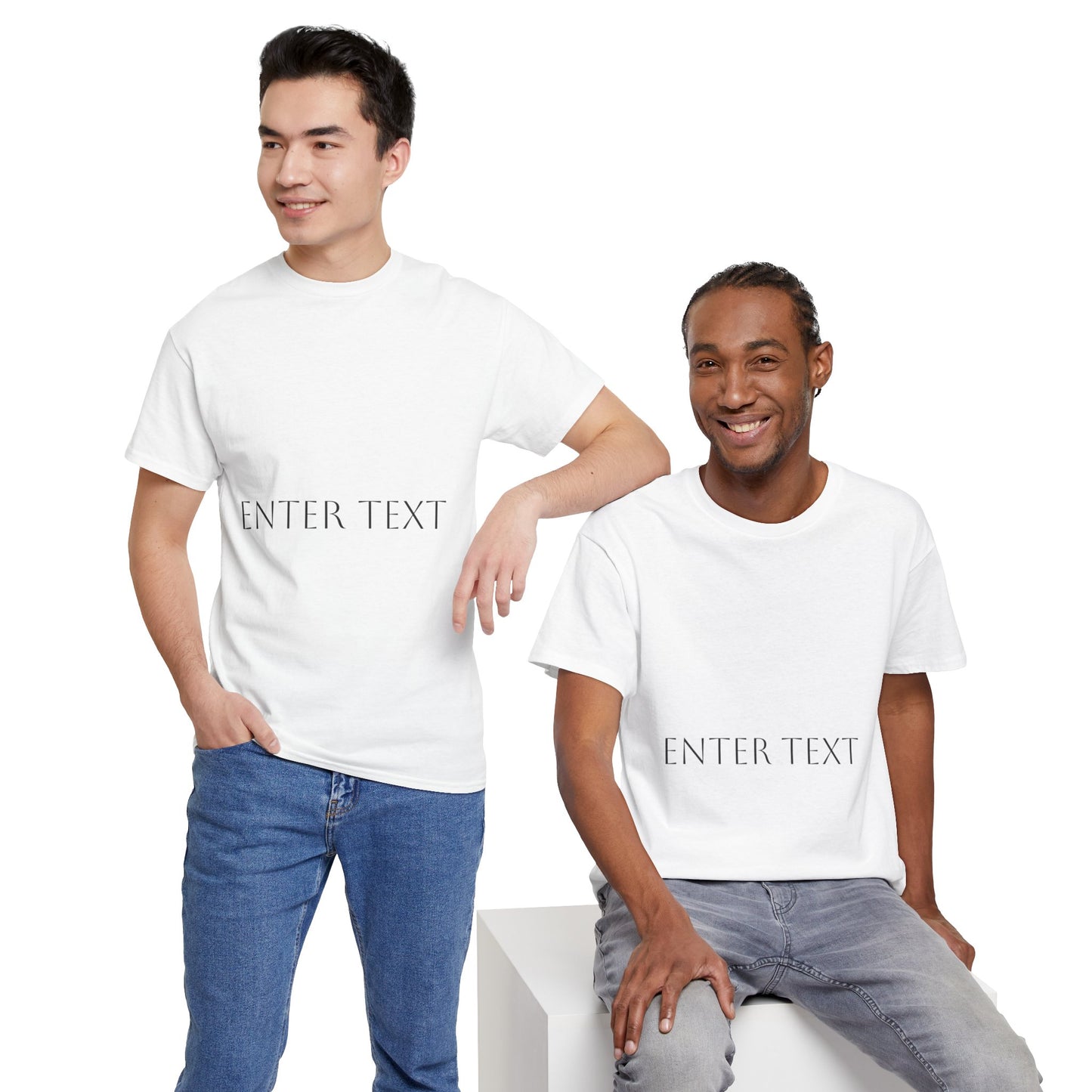 Customizable Unisex Heavy Cotton Tee - Perfect for Personal Messages