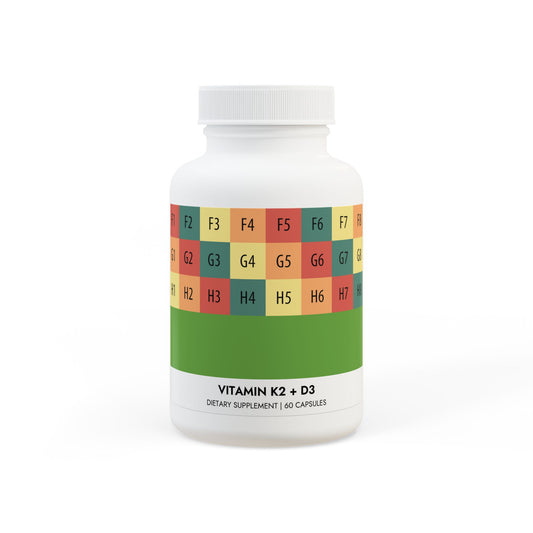 Vitamin K2 + D3 Supplement (60 Capsules)