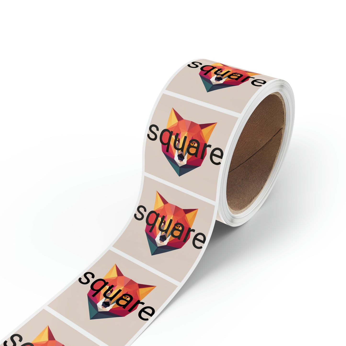 Square Sticker Label Rolls