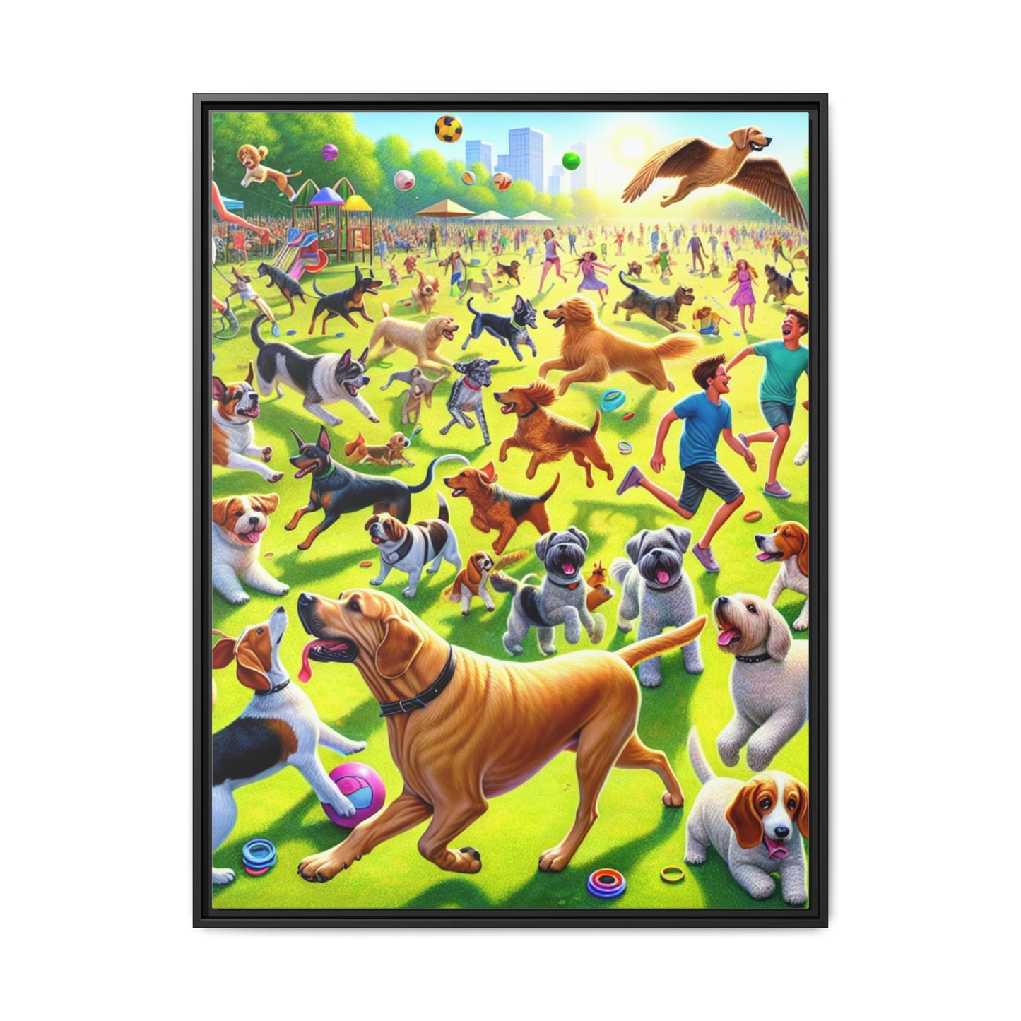 Matte Canvas, Framed (Multi-color)