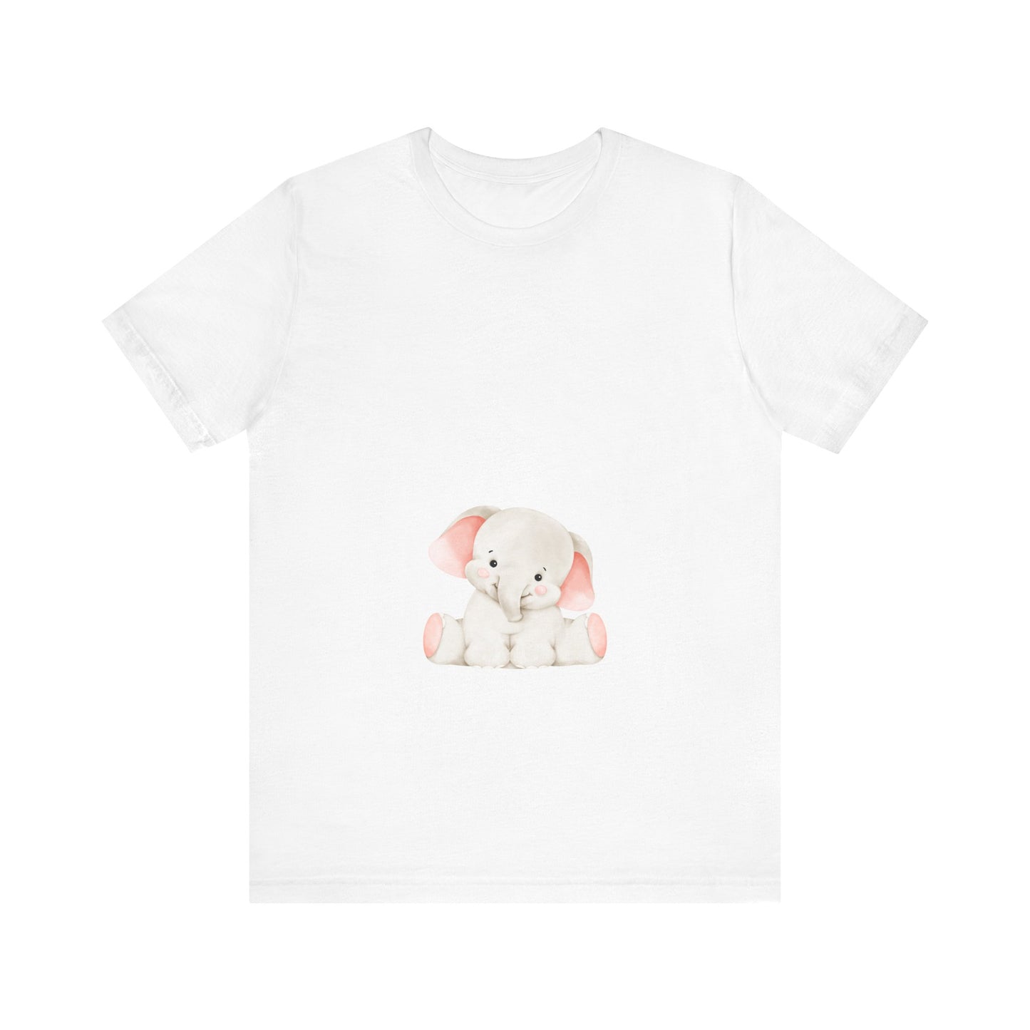 Cute Elephant Graphic Unisex Tee - Adorable Animal Lover Shirt