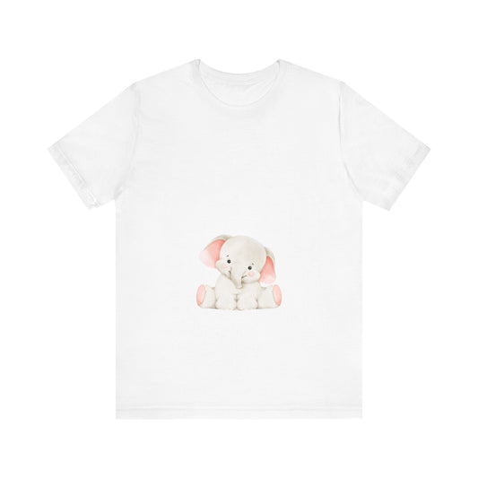 Cute Elephant Graphic Unisex Tee - Adorable Animal Lover Shirt