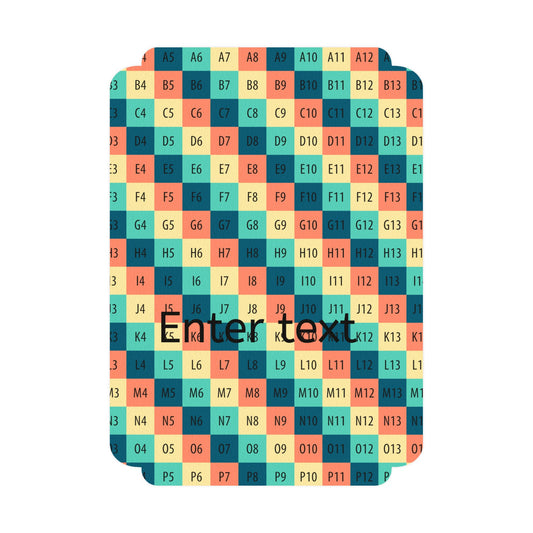 Customizable Postcards Set - Colorful Grid Designs for Personal Greetings