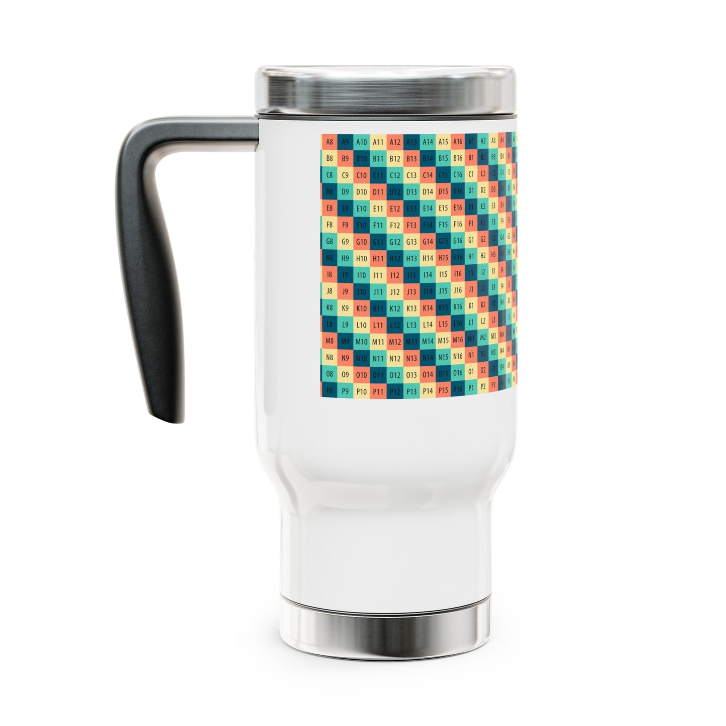 Stainless Steel Travel Mug with Handle, 14oz