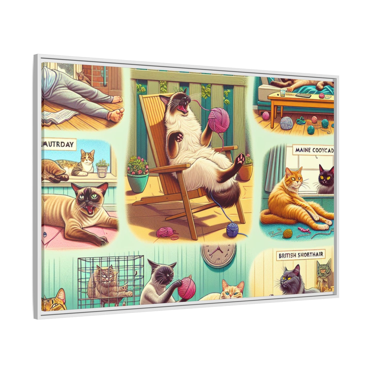 Matte Canvas, Framed (Multi-color)