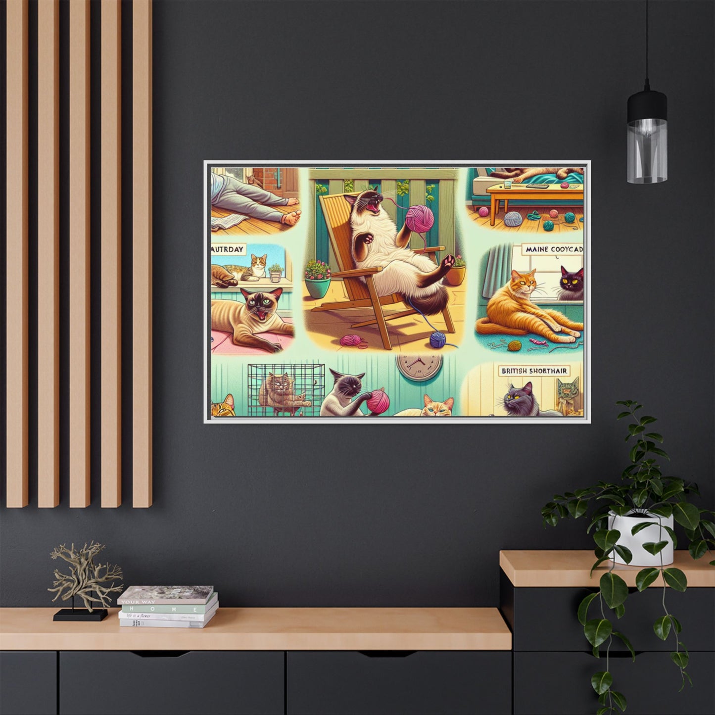 Matte Canvas, Framed (Multi-color)