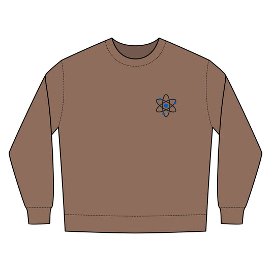 Nantucket Crewneck Sweatshirt with Atomic Design - Cozy Science Inspired Apparel
