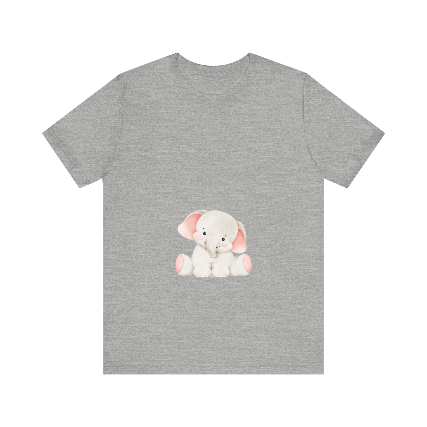 Cute Elephant Graphic Unisex Tee - Adorable Animal Lover Shirt