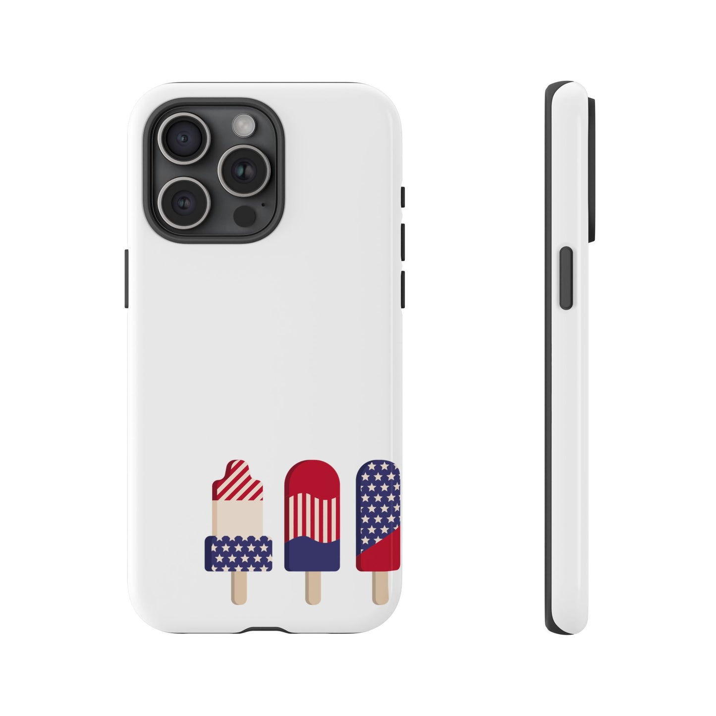 Patriotic Phone Case - Tough Cases with Ice Cream Popsicle Design