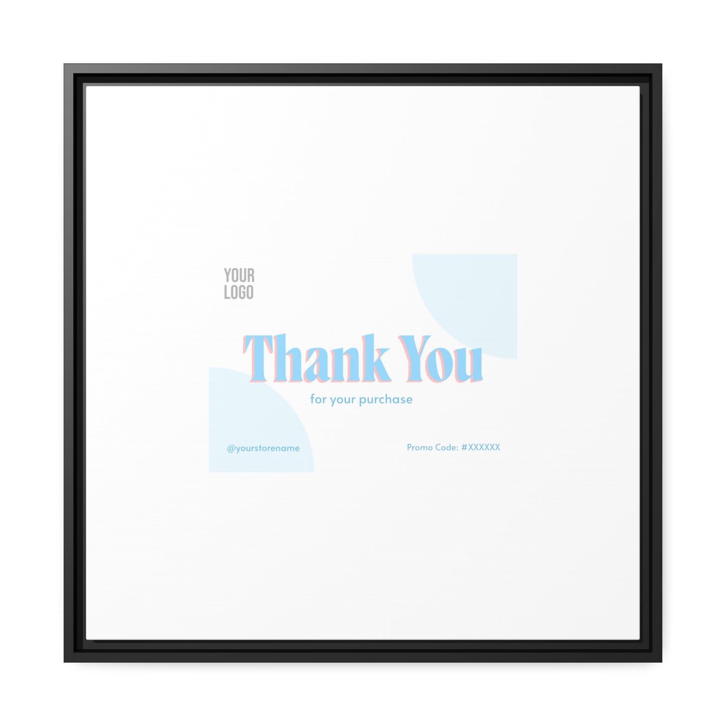 Matte Canvas, Black Frame