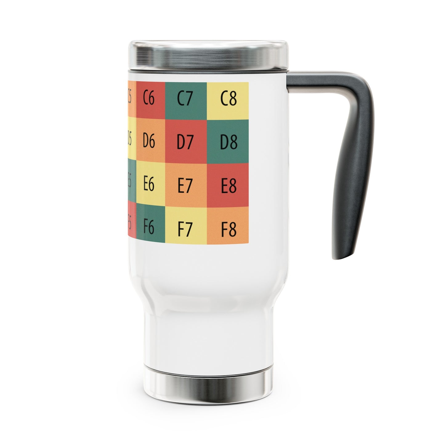 Stainless Steel Travel Mug with Handle, 14oz