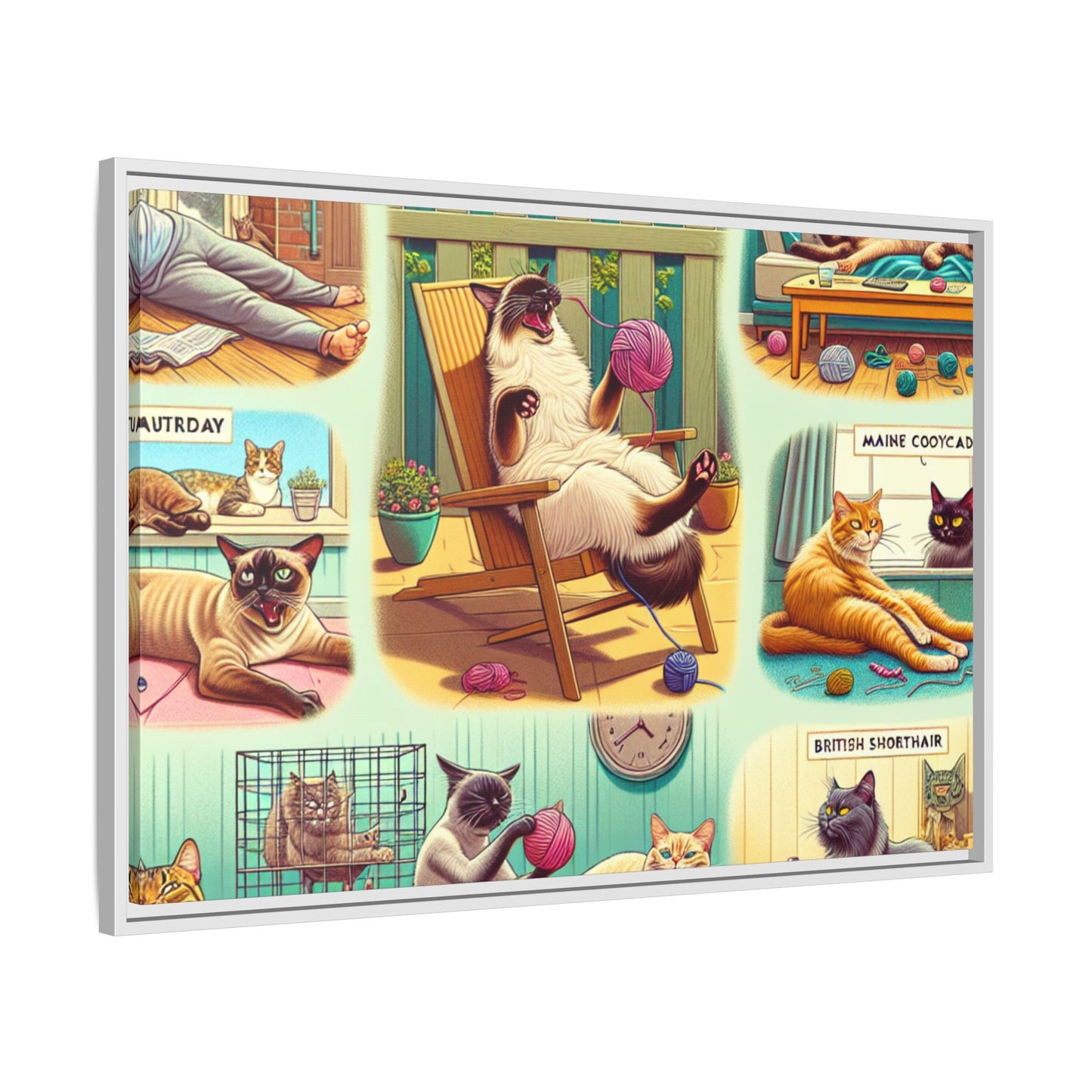 Matte Canvas, Framed (Multi-color)