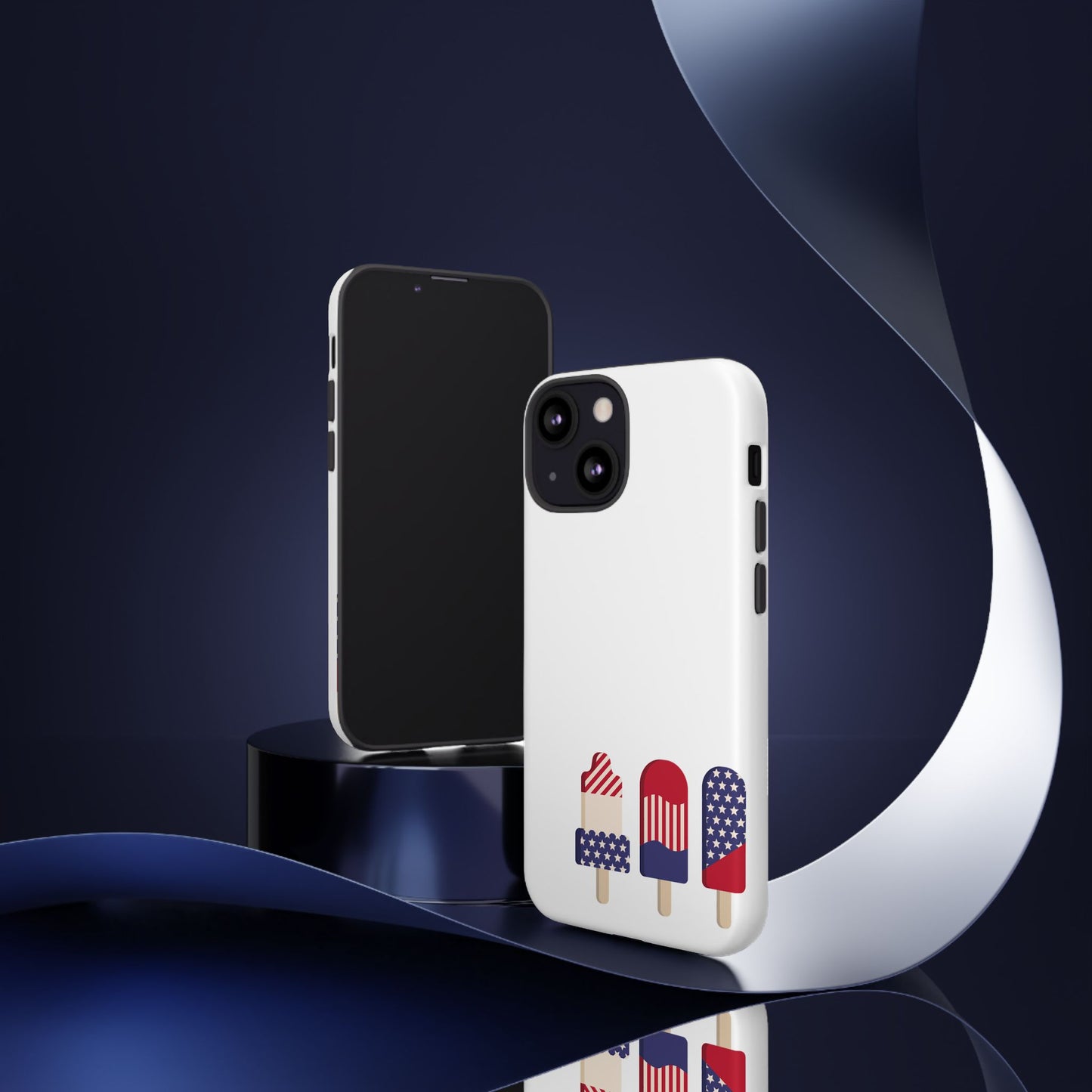Patriotic Phone Case - Tough Cases with Ice Cream Popsicle Design