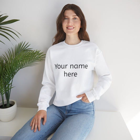 Personalized Unisex Heavy Blend Crewneck Sweatshirt - Custom Name Sweatshirt for Cozy Style