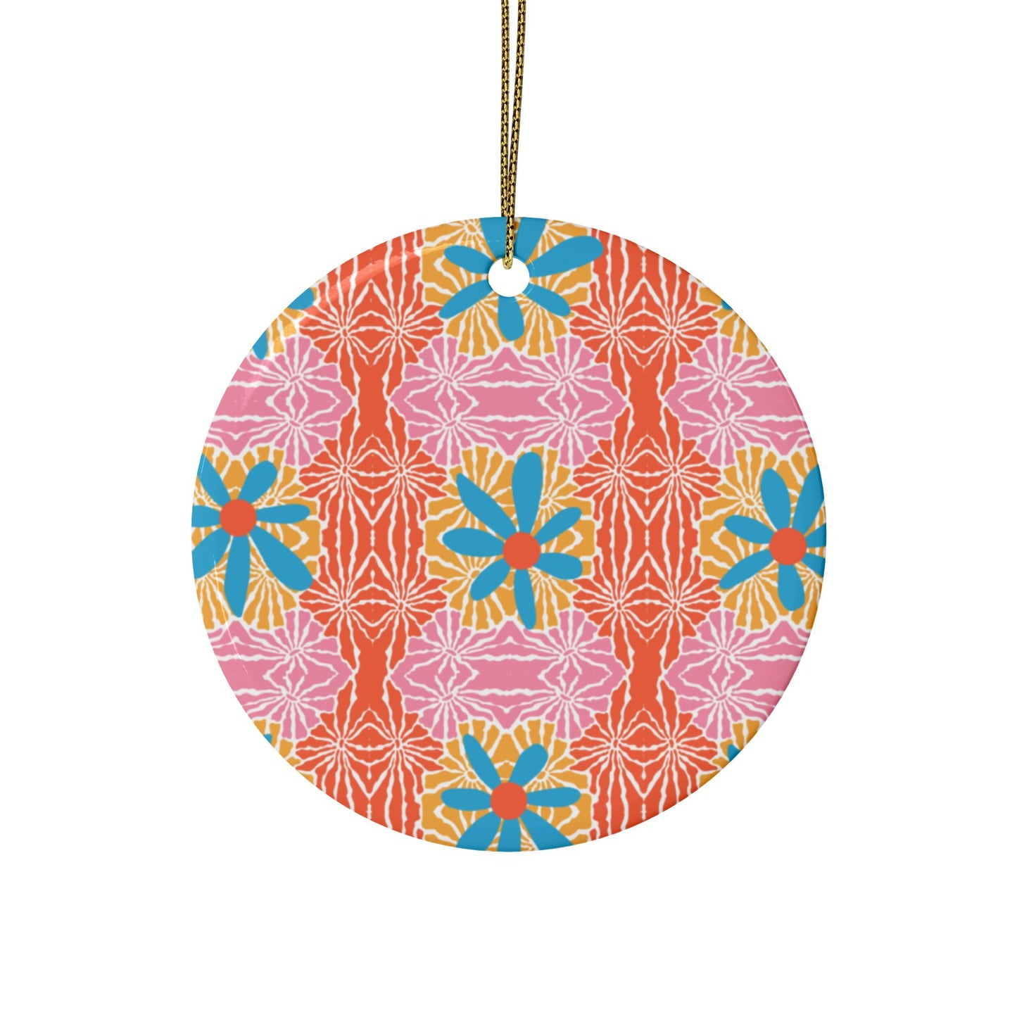 Vibrant Ceramic Heart Ornaments for Holidays & Celebrations - Pack of 1, 5, 10, or 20