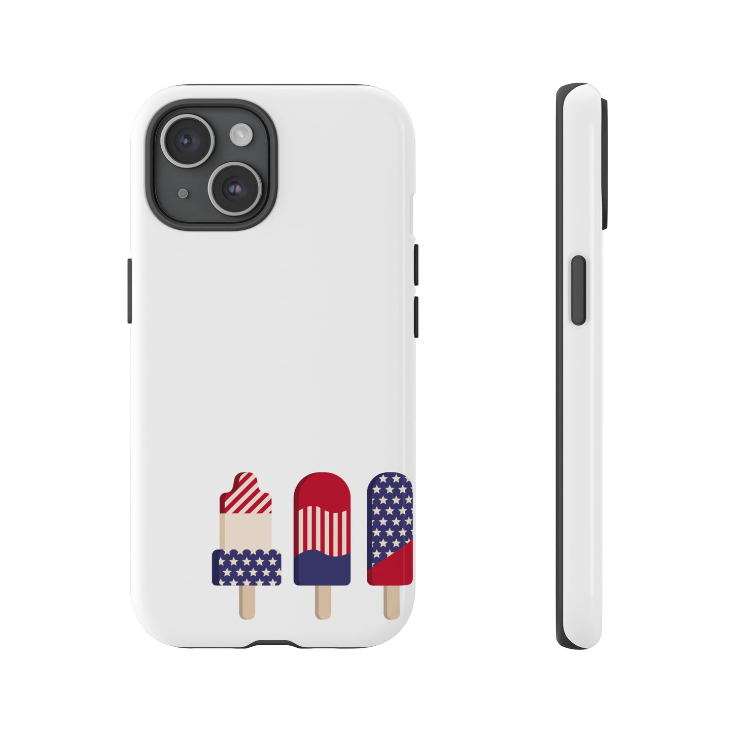 Patriotic Phone Case - Tough Cases with Ice Cream Popsicle Design