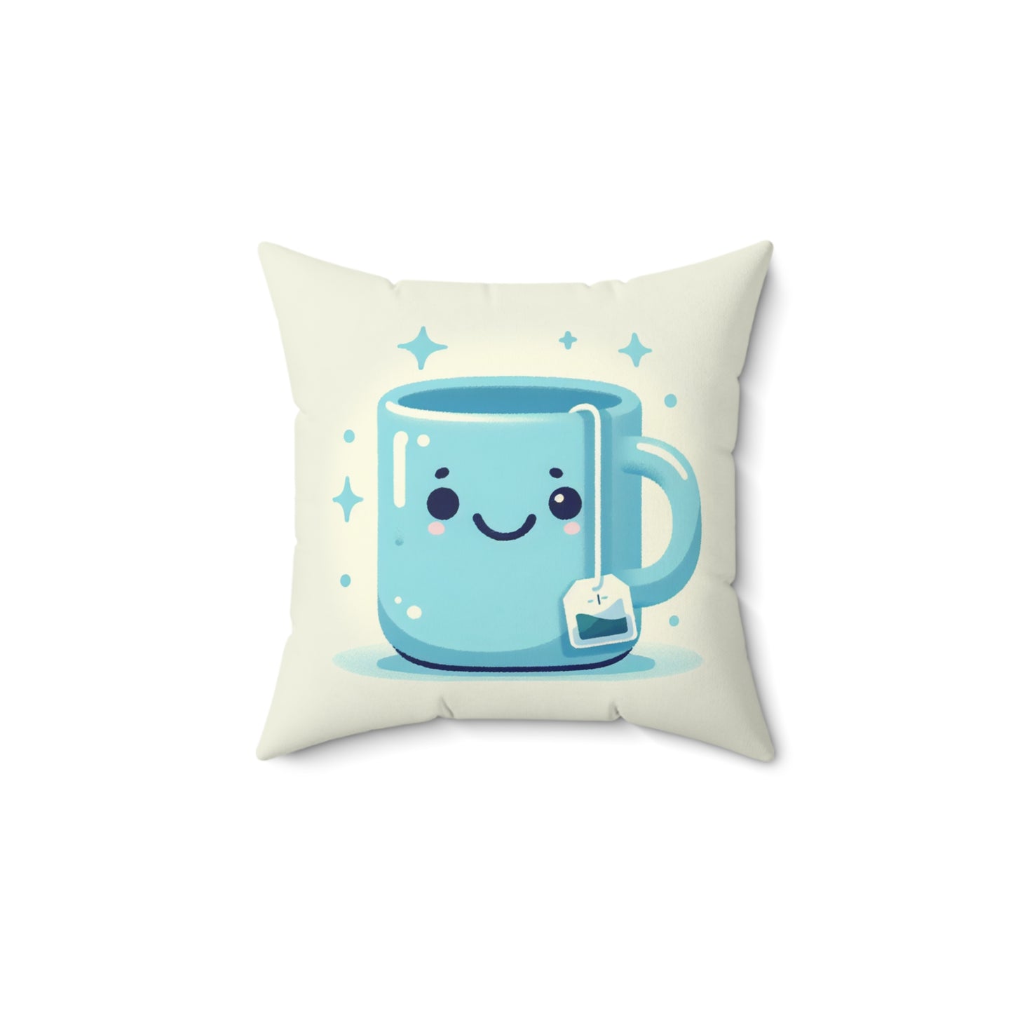 Cute Mug Design Spun Polyester Square Pillow - Cozy Home Decor